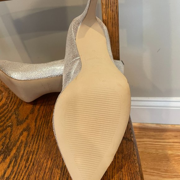 J Crew Silver Metallic Dressy Pumps-Size 9 - Picture 5 of 5